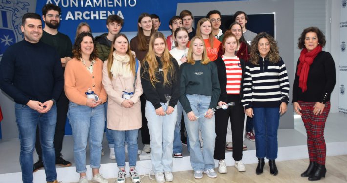 Bienvenida en el Ayuntamiento a los estudiantes belgas matriculados en el programa europeo Erasmus