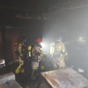 Los servicios de emergencia atendieron a un herido en un incendio en Las Torres de Cotillas