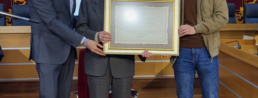 Título Hijo Predilecto Molina Acto de entrega a Ángel Jiménez Meseguer Foto1