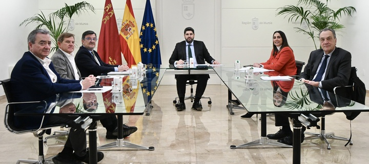 López Miras se encuentra con el presidente de Fepex