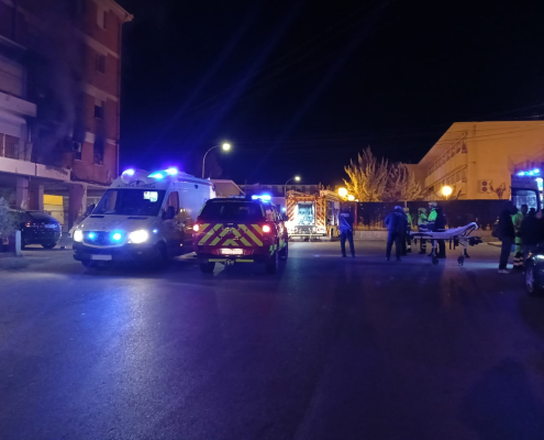 Los servicios de emergencia están involucrados en el incendio de un edificio en Molina de Segura