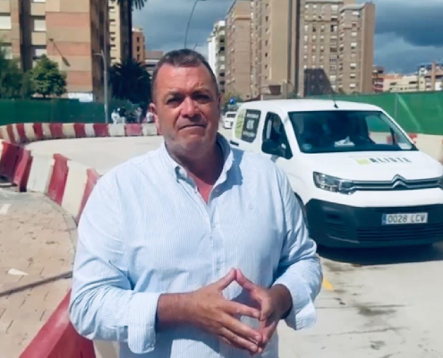 El Consejo Municipal de Lorca informa la apertura del tráfico de Alameda en Cervantes después de la reducción causada por el trabajo de la avenida