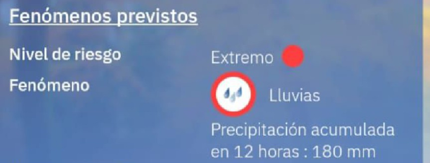 Ante el nivel de riesgo rojo por lluvias muy intensas y tormentas, el Plan Inunlor pasa al Nivel 1 de preemergencia.