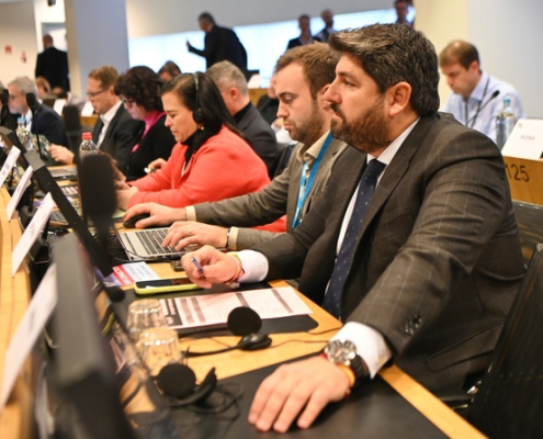 López Miras participa en Bruselas en la reunión de la Comisión de Medio Ambiente, Cambio Climático y Energía del Comité de las Regiones