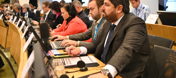 López Miras participa en Bruselas en la reunión de la Comisión de Medio Ambiente, Cambio Climático y Energía del Comité de las Regiones