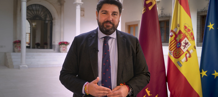 El presidente de la Región de Murcia, Fernando López Miras
