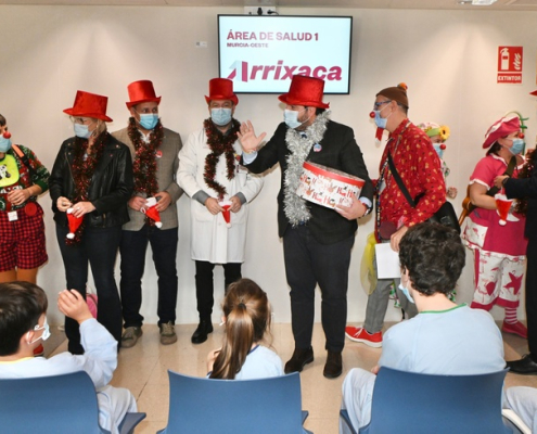 Fiesta de Navidad en el Hospital Materno Infantil Virgen de la Arrixaca de Murcia