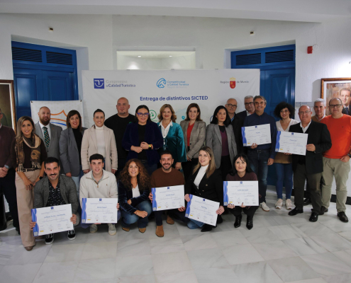 Siete empresas de Alcantarilla reciben sus diplomas del Sicted por alcanzar objetivos de calidad turística