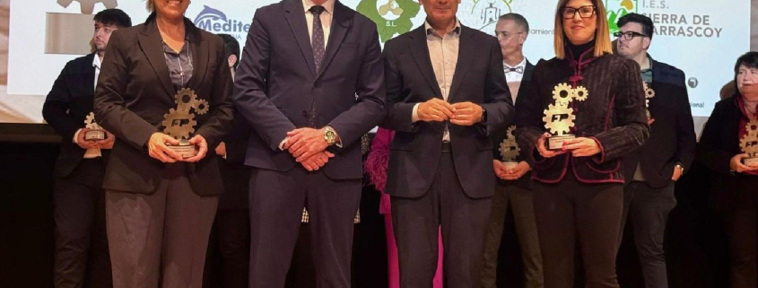 El Ayuntamiento de Lorca, premiado en los Premios FP a la Excelencia
