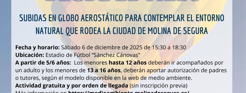 Cartel Molina natural desde el cielo