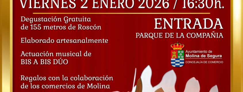 Navidad Molina Gran Roscón de Reyes 2026 Degustación gratuita Día 2