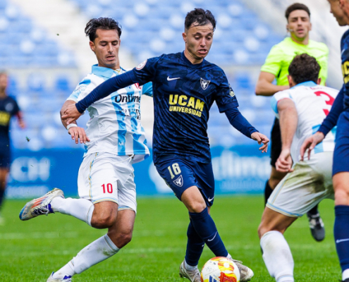 Ale Marín durante el partido