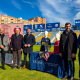 Foto de familia para presentar el nuevo partido benéfico a favor de Cáritas