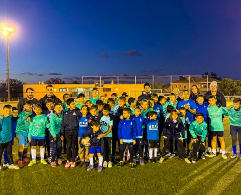 Soto visita a los chicos del CD Zeneta