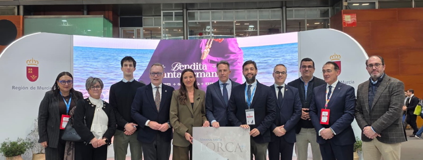 Fulgencio Gil: ''Fitur 2026 refuerza nuestro objetivo de que Lorca organice el Congreso Nacional de Cofradías en 2027 como plataforma global de nuestras procesiones''