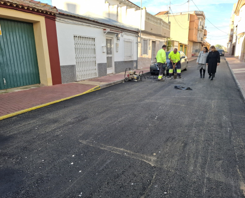El Ayuntamiento invierte cerca de 300.000 euros en la pavimentación de 22 calles de Alcantarilla