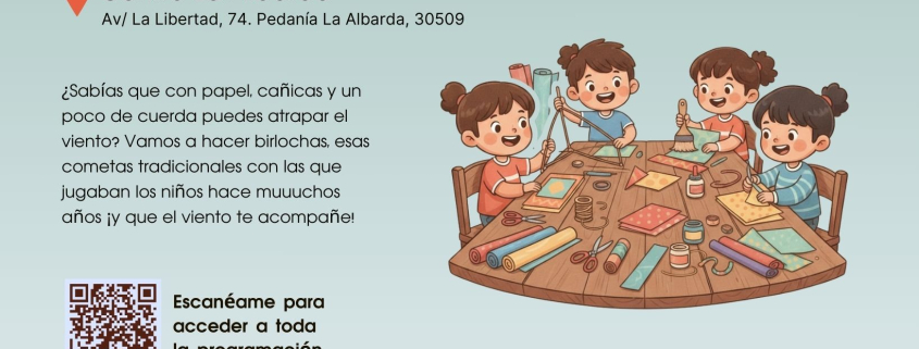 Centro La Albarda Molina Actividad 'Cometas al aire' Día 1 CARTEL