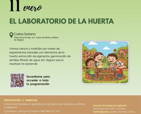 Museo Etnográfico 'Carlos Soriano' Molina Actividad 'El laboratorio de la huerta' Día 11 CARTEL
