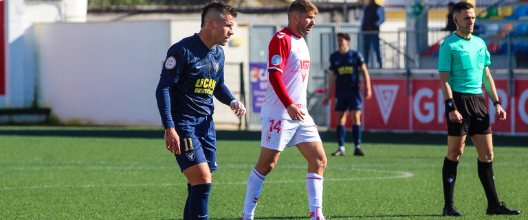 Dani Aquino durante el partido contra el Atlético Antoniano