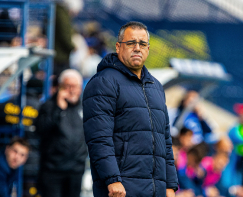 Germán Crespo durante un partido