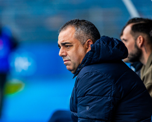 Germán Crespo durante un partido
