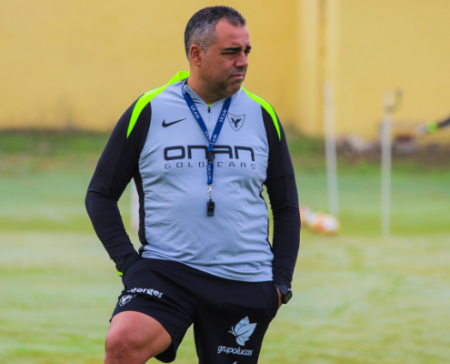 Alemán Crespo durante el entrenamiento