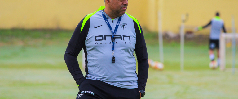 Alemán Crespo durante el entrenamiento
