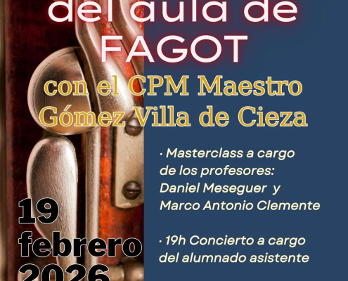Conservatorio Música Molina Intercambio alumnado aula Fagot Día 19 CARTEL