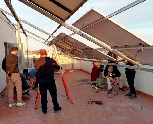 Empleo Molina Instalación sistema de energía solar en Centro de Formación Foto1