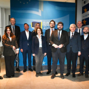 El jefe del Ejecutivo de la Región de Murcia, Fernando López Miras, visita la Agencia Europea de Defensa en Bruselas