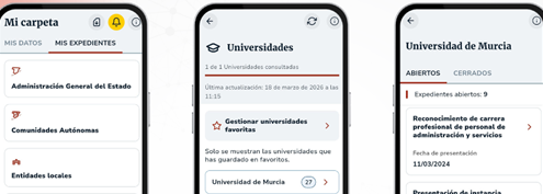 La UMU, primera universidad española en integrar sus expedientes administrativos en Mi Expediente Ciudadano