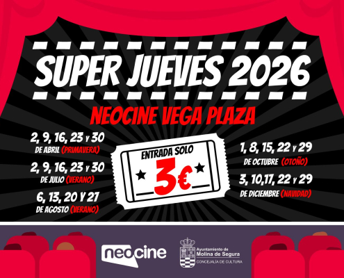 Cultura Molina Programa 'LOS SÚPER JUEVES DE CINE' 2026 CARTEL