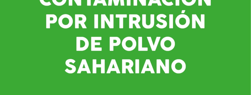 Protocolo de contaminación desactivado por la intrusión de polvo sahariano