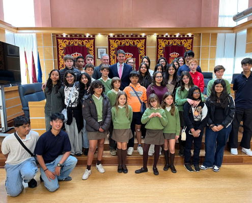 Educación Molina Recepción a alumnado indio de intercambio con Colegio Vistarreal Foto1