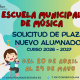 Escuela Municipal de Música Molina Comienzo plazo de solicitudes curso 2026 2027 CARTEL