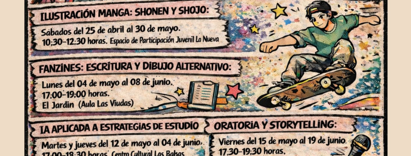 Juventud Molina Programación cursos Primavera 2026 CARTEL