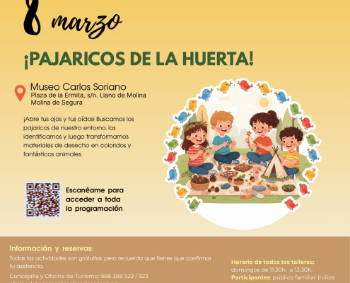 Museo Etnográfico 'Carlos Soriano' Molina Actividad 'Pajaricos de la huerta' Día 8 CARTEL