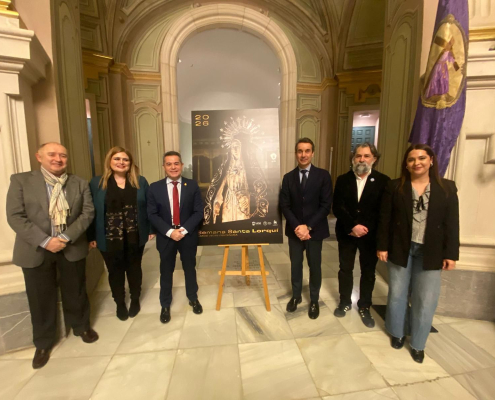 Lorquí presenta el cartel de su Semana Santa 2026 dedicado a la Dolorosa de Salzillo vestida de Soledad