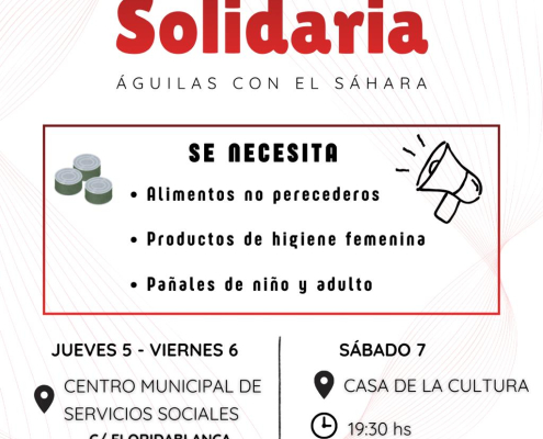 La Asociación de Amigos del Pueblo Saharaui promueve una campaña solidaria a favor de los campos de refugiados...