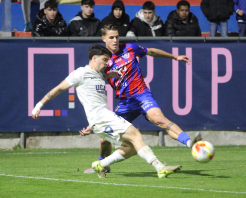 Alvarito durante la acción durante el choque contra el Yeclano