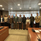 El presidente de la Asociación de Familias de Acogida de la Región de Murcia (AFAMU), Federico Padial Yedra, con los miembros de la Comisión Especial de Estudio sobre Infancia y Adolescencia