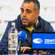 Germán Crespo en la sala de prensa