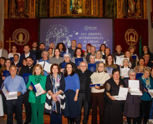 Foto de familia en la clausura de las XXV Jornadas Internacionales de la Caridad y el Voluntariado