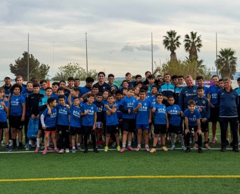 Visita del delantero Julito a Alguazas