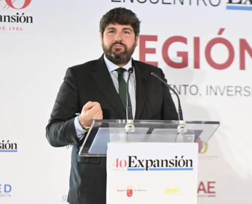 López Miras inaugura el “Foro de la Región de Murcia: crecimiento, inversión, innovación”, organizado por el diario Expansión