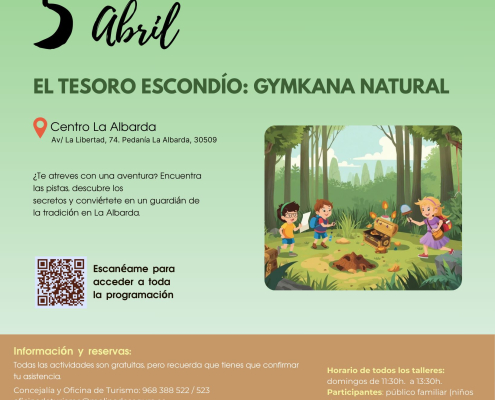 Centro La Albarda Molina Actividad 'El tesoro escondío, gymkana natural' Día 5 CARTEL