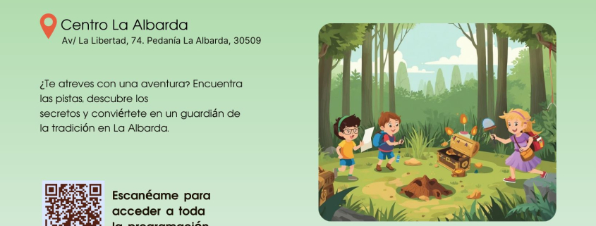 Centro La Albarda Molina Actividad 'El tesoro escondío, gymkana natural' Día 5 CARTEL