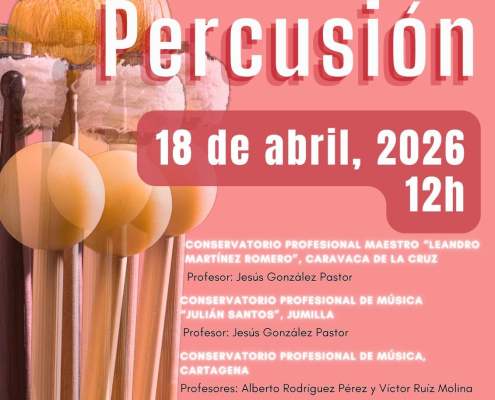 Conservatorio Música Molina III Encuentro de Percusión Día 18 CARTEL