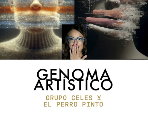 Exposición 'GENOMA ARTÍSTICO' de Grupo CELES y EL PERRO PINTO Sala El Jardín Molina 16abr 22may26 CARTEL