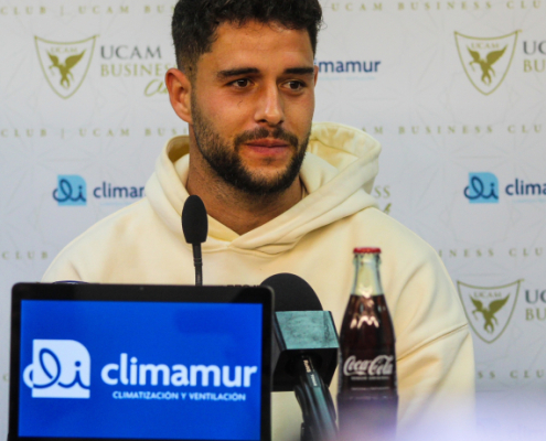Aitor Puñal durante la rueda de prensa